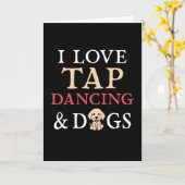 Tap dansen en honden kaart (Gele Bloem)