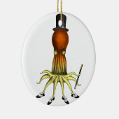 Tap Dansend Octopus, Squid Art, , mannelijk Keramisch Ornament (Rechts)