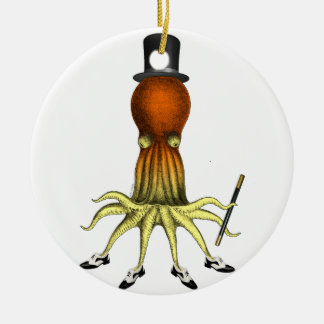Tap Dansend Octopus, Squid Art, , mannelijk Keramisch Ornament