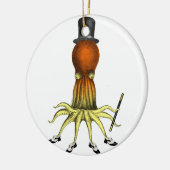 Tap Dansend Octopus, Squid Art, , mannelijk Keramisch Ornament (Links)