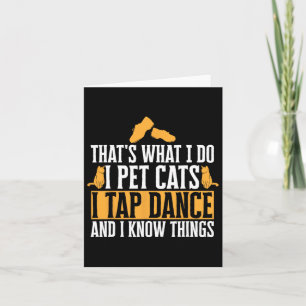 Tap Dansende Leraar Katten Tap Danser Tap Dance Kaart