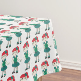 Tap Danser Girl Dance Overweging Tapdanleraar Tafelkleed