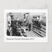 Tap Duncan Reunion Briefkaart (Voorkant)