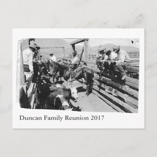 Tap Duncan Reunion Briefkaart (Voorkant)