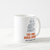 Tap Hire Build Repeat Tradie Mok (Voorkant rechts)