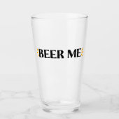 Tap Me | Grappige Typografie Pintglas Glas (Voorkant)