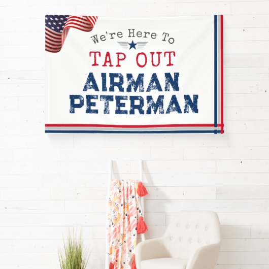 TAP OUT Airman Guardian Military BMT Afstuderen Spandoek (Insitu)