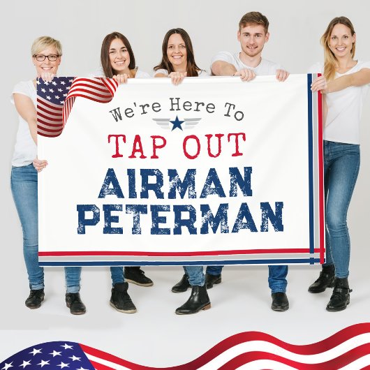 TAP OUT Airman Guardian Military BMT Afstuderen Spandoek
