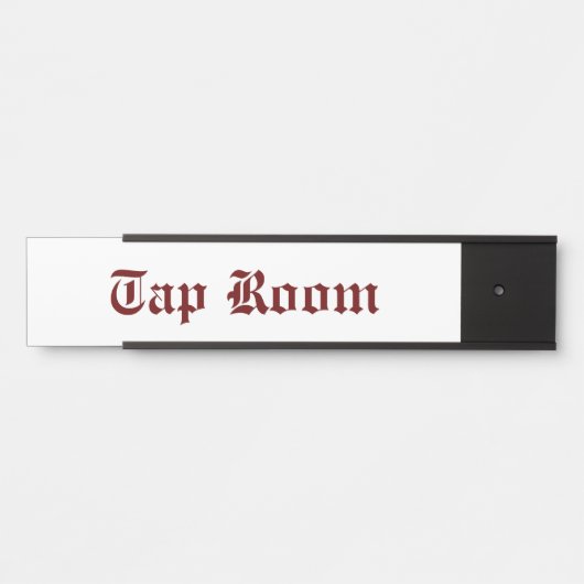 Tap Room Red Deurbordje (Voorkant)