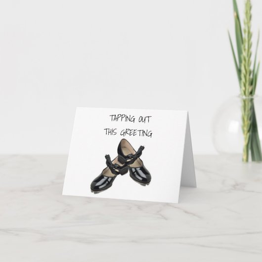 TAP SHOES KOPPELEN DEZE BIRTHDAY GREETING UIT KAART (Voorkant)