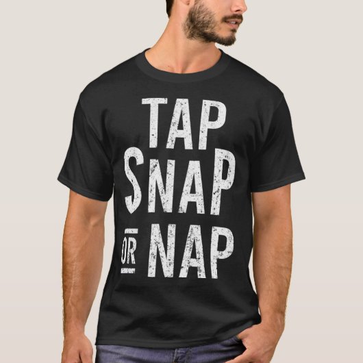 Tap Snap of Nap Jiu Jitsu Combat BJJ MMA Fighter T-shirt (Voorkant)
