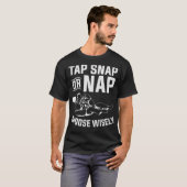 Tap Snap of Nap Kies Wisely Martial Jiu Jitsu T-shirt (Voorkant volledig)