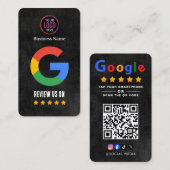 Tap to Review Google Review QR Code Google Ratings Visitekaartje (Voorkant / Achterkant)