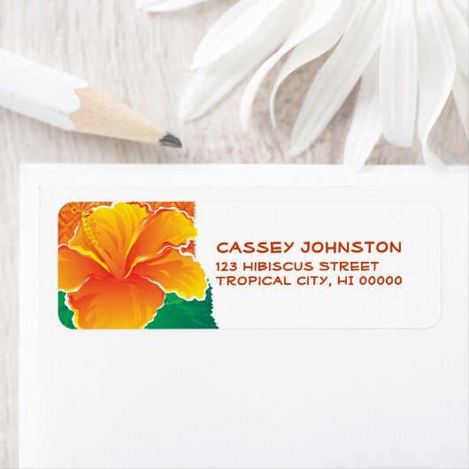 Tapa Hibiscus Label (Insitu)