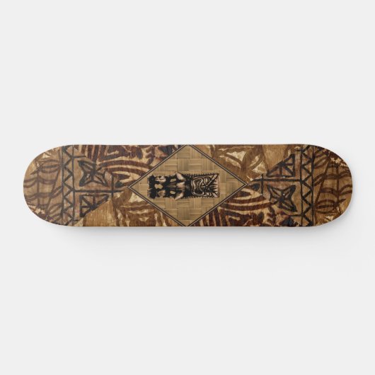 Tapa Tiki Hawaiian Skateboard (Horizontaal)