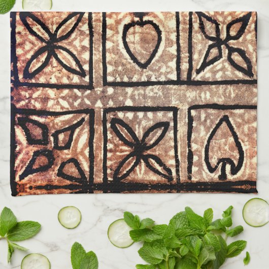 Tapa Tiki keukenhanddoek (Gevouwen)