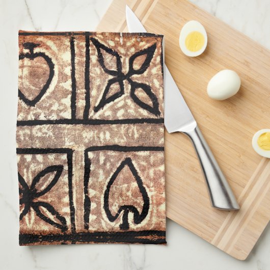 Tapa Tiki keukenhanddoek (Quarter Fold)