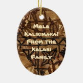 Tapa Tiki  Surfboard Ornament (Achterkant)