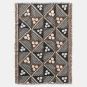  Tapa Tribal Pattern uit Fiji Deken (Voorkant Verticaal)