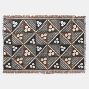 Tapa Tribal Pattern uit Fiji Deken