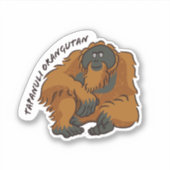 "Tapanuli Orangutan" Sticker (Voorkant)