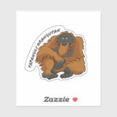 "Tapanuli Orangutan" Sticker (Vel)
