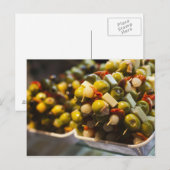 Tapas gemaakt met gevulde olijven briefkaart (Voorkant / Achterkant)