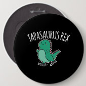 Tapasaurus Rex Tap Dance Dinosaur Dino Ronde Button 6,0 Cm (Voorkant /achterkant)