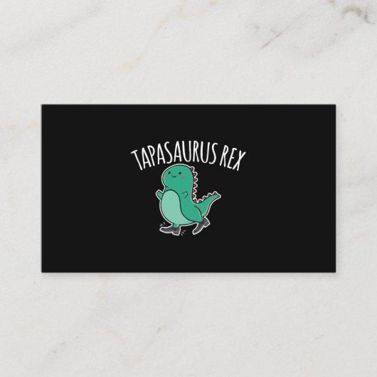 Tapasaurus Rex Tap Dance Dinosaur Dino Visitekaartje (Voorkant)