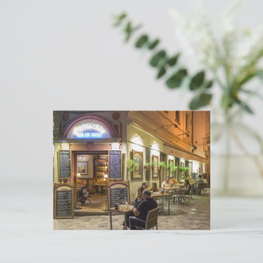 Tapasbar en restaurant briefkaart (Staand voorkant)