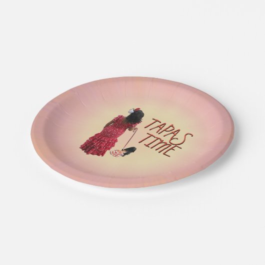 Tapasetijd Papieren Bordje (Gekanteld)