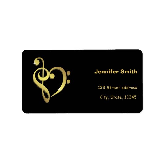 Tapbare gespleten muziek, hartliefde etiket (Voorkant)