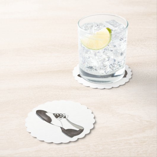 Tapdandecor voor Tapdans-danser met drukklep Kartonnen Onderzetters (Insitu)