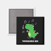 Tapdans -tapasaurus Rex-dinosauriër Recital Cadeau Magneet (Voorkant / Achterkant)