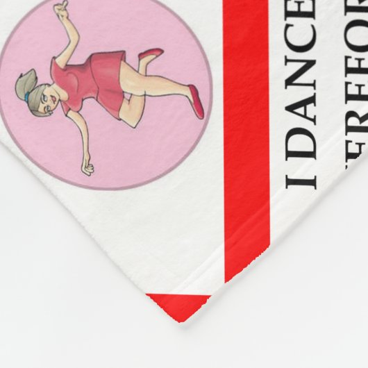 tapdansen fleece deken (Hoek)