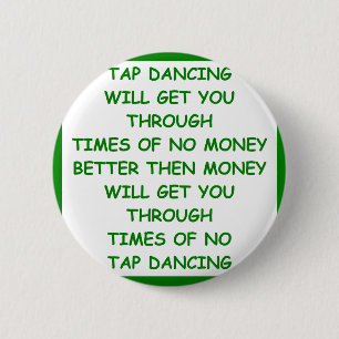tapdansen ronde button 5,7 cm