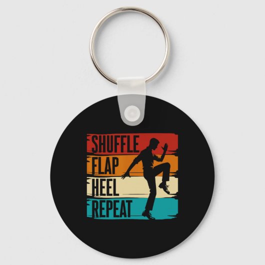 Tapdansen, Shuffle Flap Heel Repeat, Tapdanser Sleutelhanger (Voorkant)