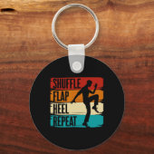 Tapdansen, Shuffle Flap Heel Repeat, Tapdanser Sleutelhanger (Voorkant)