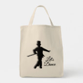 Tapdanser Let's Dance Grote Tote Tas (Achterkant)