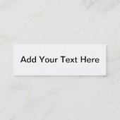 Tape Cassette-Visitekaartje Mini Visitekaartje (Achterkant)