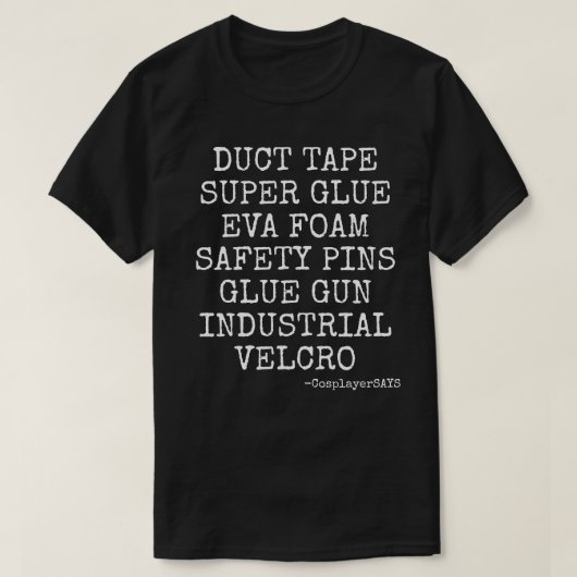 TAPE, GLUE PISTOOL MANNEN TSHIRT (Design voorkant)