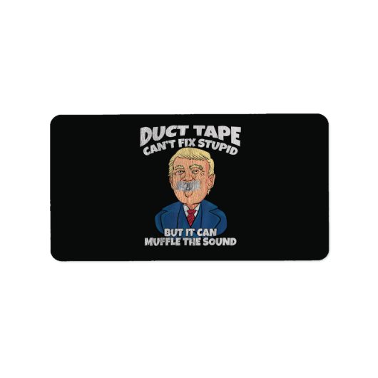 tape kan domheid niet oplossen etiket (Voorkant)