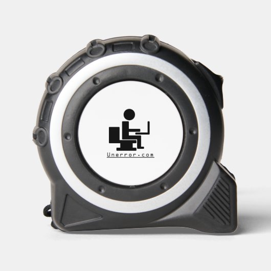 Tape Meet zwart op wit Rolmaat (Voorkant)