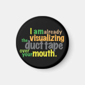 tape over je mond magneet (Voorkant)