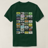 Tape Pencil 70's 80's 90's Music T-shirt (Design voorkant)