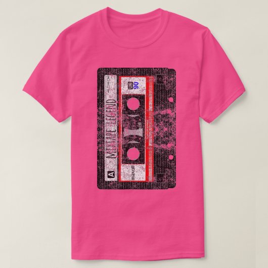 Tape Pencil 70's 80's 90's Music T-shirt (Design voorkant)