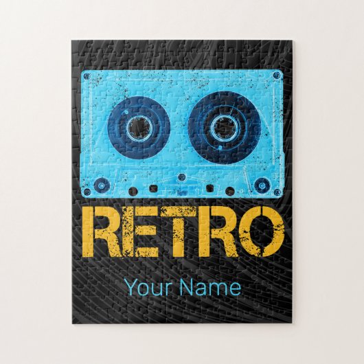 Tape Retro Zoek voor  Cassette 80s Party Legpuzzel (Verticaal)