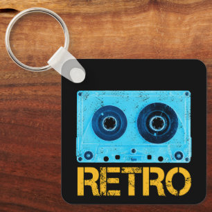 Tape Retro Zoek voor  Cassette 80s Party Sleutelhanger