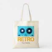 Tape Retro Zoek voor  Cassette 80s Party Tote Bag (Achterkant)