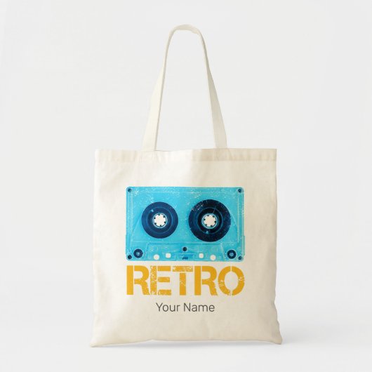 Tape Retro Zoek voor  Cassette 80s Party Tote Bag (Voorkant)